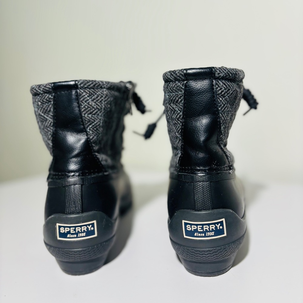 FINAL SALE 🚨 Sperry Syren Gulf Women's Duck Wool Boot 9.5 Grey/Black STS99766 - Picture 5 of 8